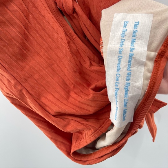 NWOT Kona Sol Ribbed Knit One Piece Swimsuit Size Small - Picture 11 of 11